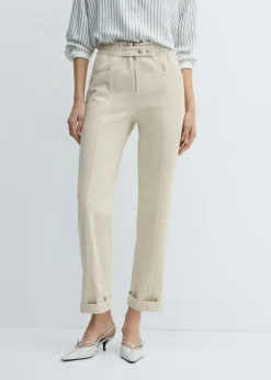 MANGO Dżinsy*Dżinsy slouchy z gumką w pasie