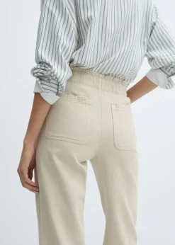 MANGO Dżinsy*Dżinsy slouchy z gumką w pasie