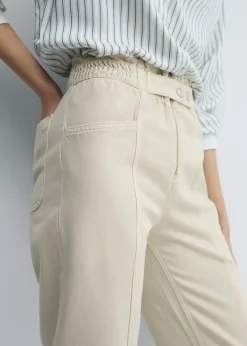 MANGO Dżinsy*Dżinsy slouchy z gumką w pasie