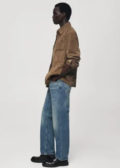 MANGO Dżinsy*Dżinsy straight fit z efektem znoszenia