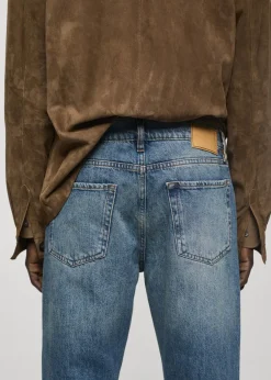 MANGO Dżinsy*Dżinsy straight fit z efektem znoszenia