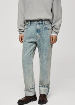 MANGO Dżinsy*Dżinsy straight fit z podwiniętymi nogawkami