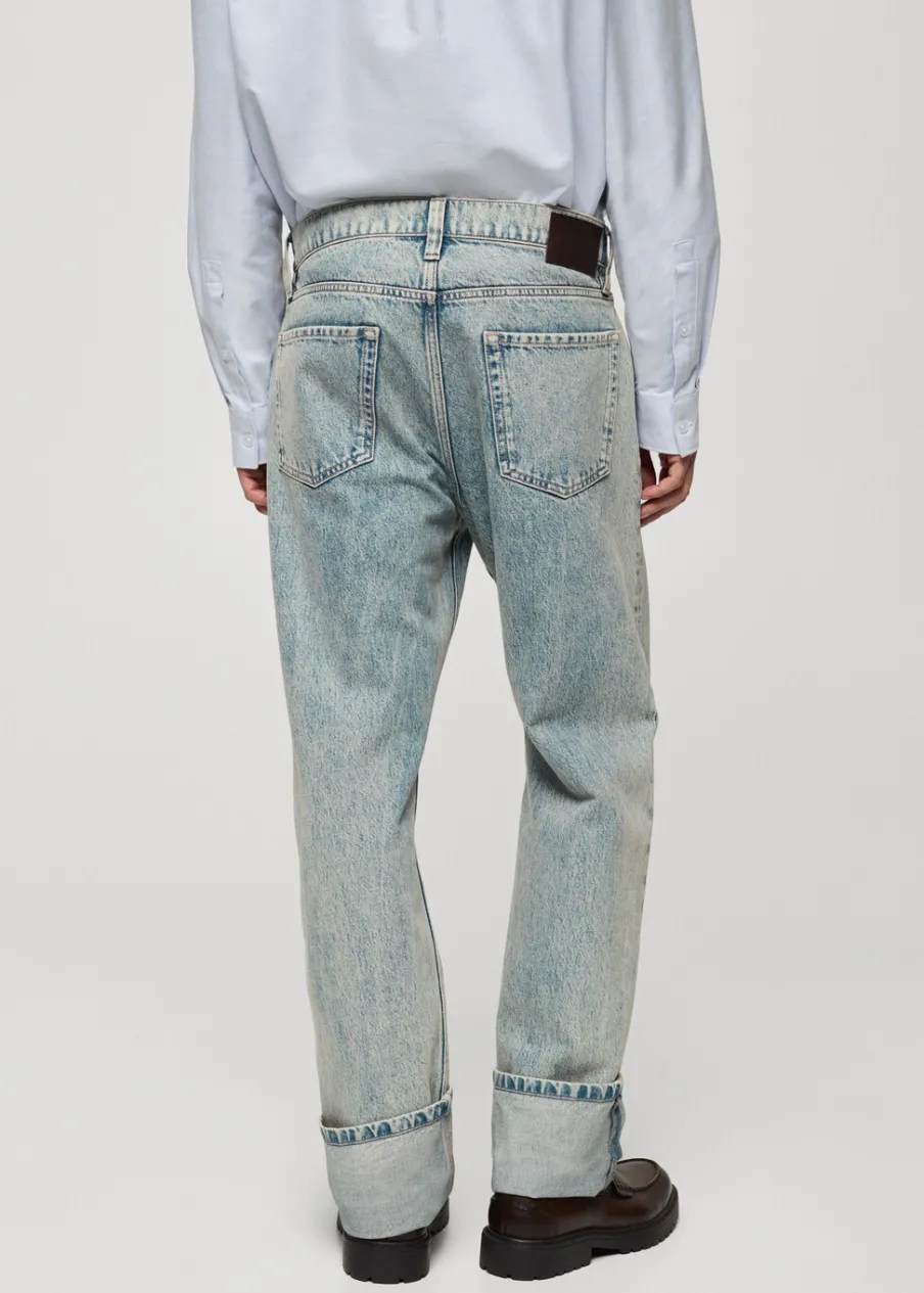 MANGO Dżinsy*Dżinsy straight fit z podwiniętymi nogawkami