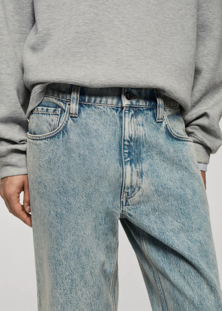 MANGO Dżinsy*Dżinsy straight fit z podwiniętymi nogawkami