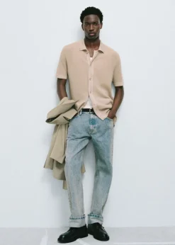 MANGO Dżinsy*Dżinsy straight fit z podwiniętymi nogawkami