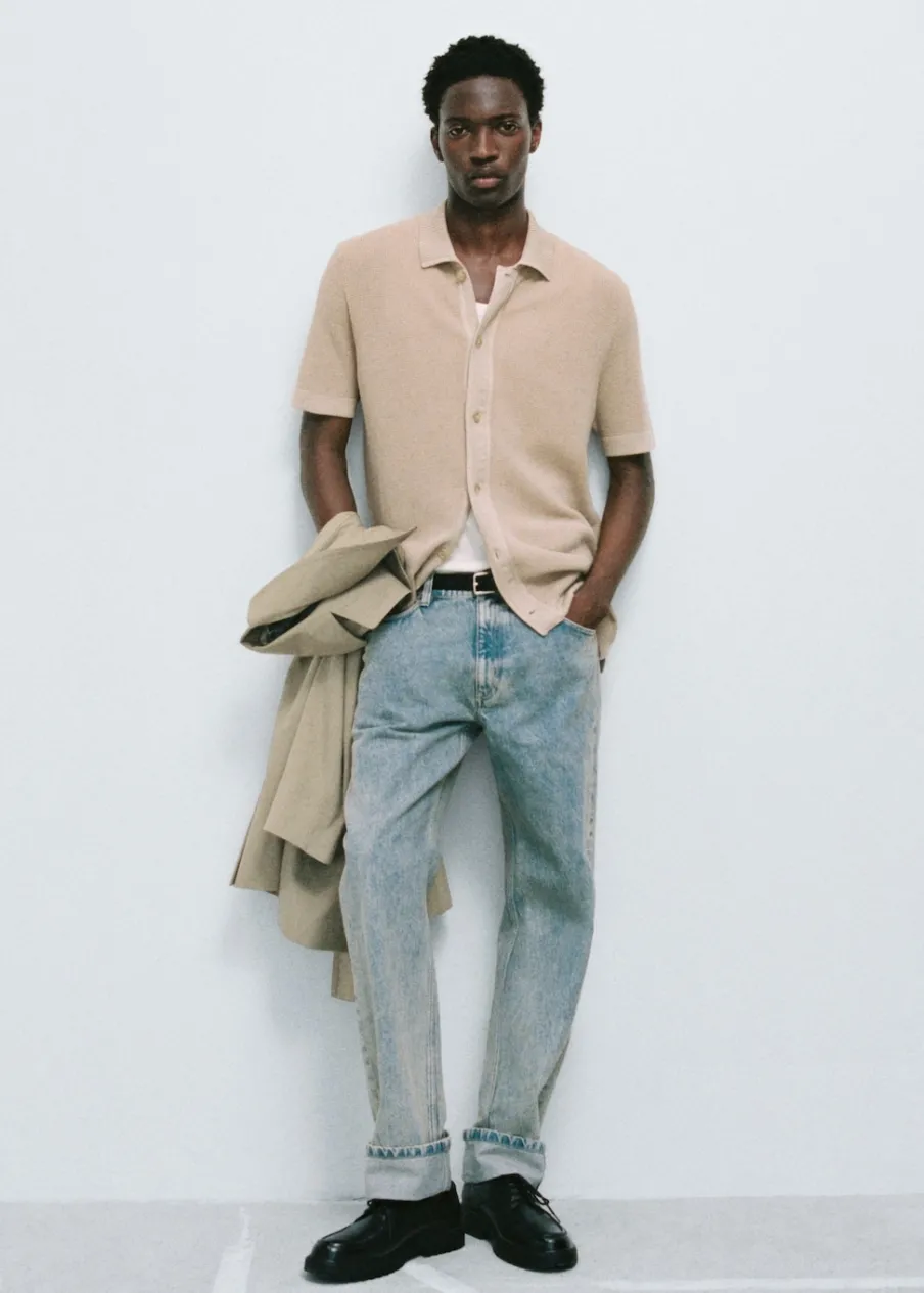 MANGO Dżinsy*Dżinsy straight fit z podwiniętymi nogawkami