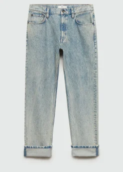 MANGO Dżinsy*Dżinsy straight fit z podwiniętymi nogawkami
