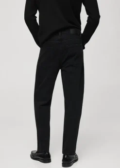 MANGO Spodnie|Dżinsy*Dżinsy tapered-fit czarne