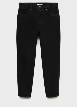 MANGO Spodnie|Dżinsy*Dżinsy tapered-fit czarne