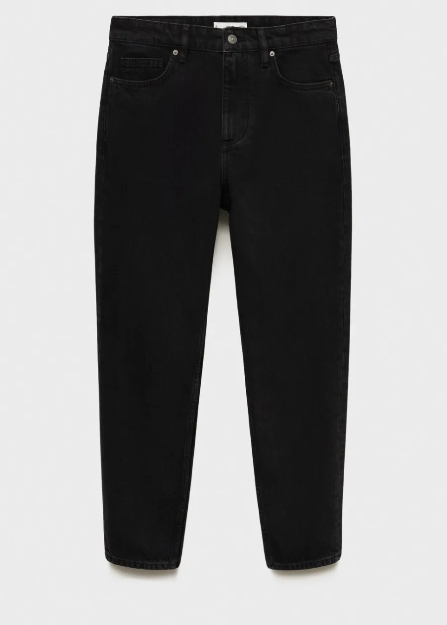 MANGO Spodnie|Dżinsy*Dżinsy tapered-fit czarne