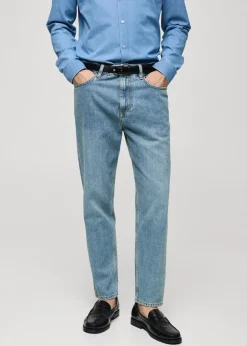 MANGO Dżinsy*Dżinsy tapered-fit jasnoniebieskie