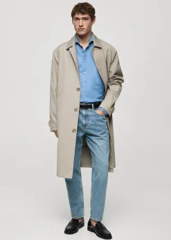 MANGO Dżinsy*Dżinsy tapered-fit jasnoniebieskie