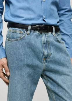 MANGO Dżinsy*Dżinsy tapered-fit jasnoniebieskie