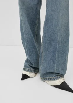 MANGO Dżinsy*Dżinsy wide leg z niskim stanem