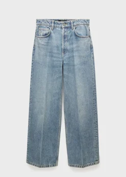 MANGO Dżinsy*Dżinsy wide leg z niskim stanem