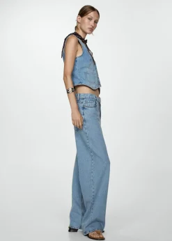 MANGO Dżinsy*Dżinsy wideleg loose z niskim stanem