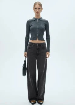 MANGO Dżinsy*Dżinsy wideleg loose z niskim stanem