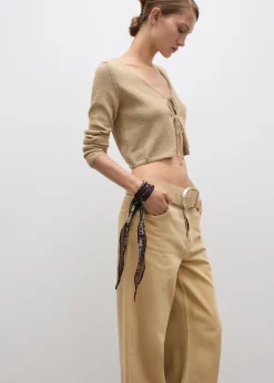 MANGO Dżinsy*Dżinsy wideleg loose z niskim stanem