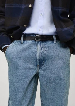 MANGO Dżinsy*Dżinsy z efektem znoszenia straight fit