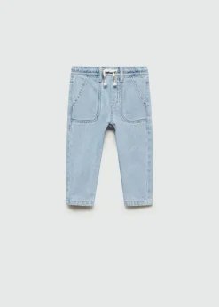 Dzieci MANGO Dżinsy*Dżinsy z elastycznym pasem i kieszeniami