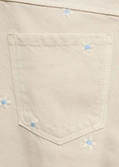 Dzieci MANGO Dżinsy*Dżinsy z haftowanym zdobieniem