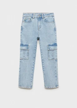 Dzieci MANGO Dżinsy*Dżinsy z kieszeniami cargo