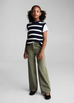 Dzieci MANGO Dżinsy*Dżinsy z szerokimi nogawkami i kieszeniami