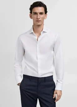 MANGO Koszule|Koszule*Dopasowana koszula garniturowa ze 100% bawełny