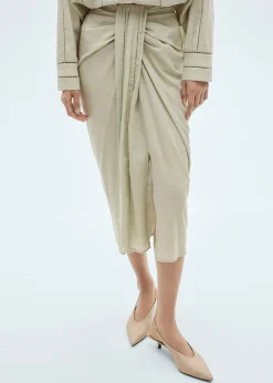 MANGO Spódnice*Drapowana spódnica midi