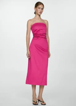 MANGO Sukienki I Kombinezony*Drapowana sukienka bez ramiączek