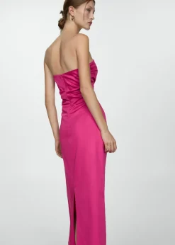 MANGO Sukienki I Kombinezony*Drapowana sukienka bez ramiączek