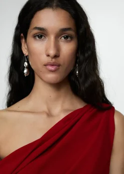 MANGO Sukienki I Kombinezony*Drapowana sukienka na jedno ramię