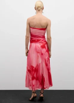 MANGO Topy*Drapowany top bez ramiączek