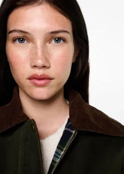 MANGO Płaszcze I Kurtki*Długa parka z efektem woskowania