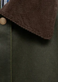 MANGO Płaszcze I Kurtki*Długa parka z efektem woskowania