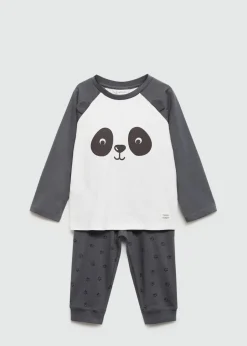 Dzieci MANGO Piżamy*Długa piżama panda