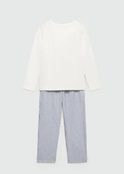 Dzieci MANGO Piżamy*Długa piżama w paski