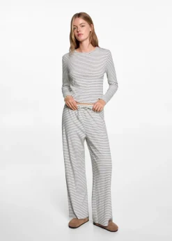 MANGO Piżamy*Długa piżama w paski