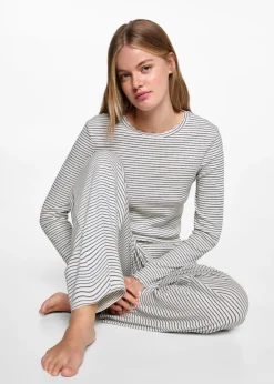 MANGO Piżamy*Długa piżama w paski