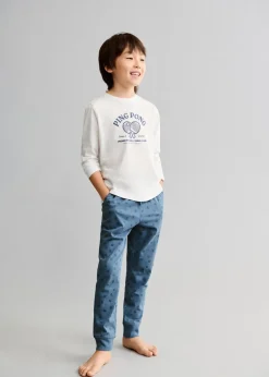 Dzieci MANGO Piżamy*Długa piżama ze wzorem