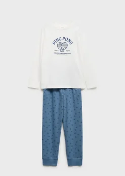 Dzieci MANGO Piżamy*Długa piżama ze wzorem