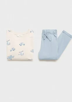 Dzieci MANGO Piżamy*Długa piżama ze wzorem