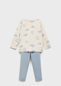 Dzieci MANGO Piżamy*Długa piżama ze wzorem