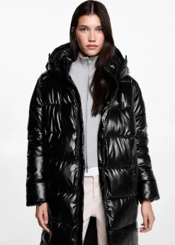 MANGO Płaszcze I Kurtki*Długa pikowana kurtka