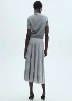 MANGO Spódnice*Długa plisowana spódnica