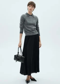 MANGO Spódnice*Długa plisowana spódnica