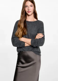 MANGO Spódnice*Długa satynowa spódnica