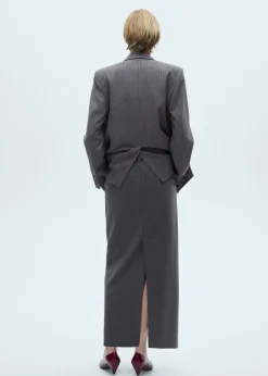 MANGO Spódnice*Długa spódnica ołówkowa z rozcięciem