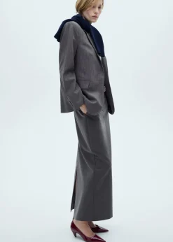 MANGO Spódnice*Długa spódnica ołówkowa z rozcięciem