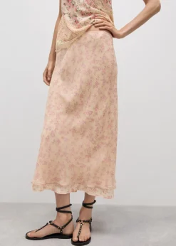 MANGO Spódnice*Długa spódnica w kwiaty